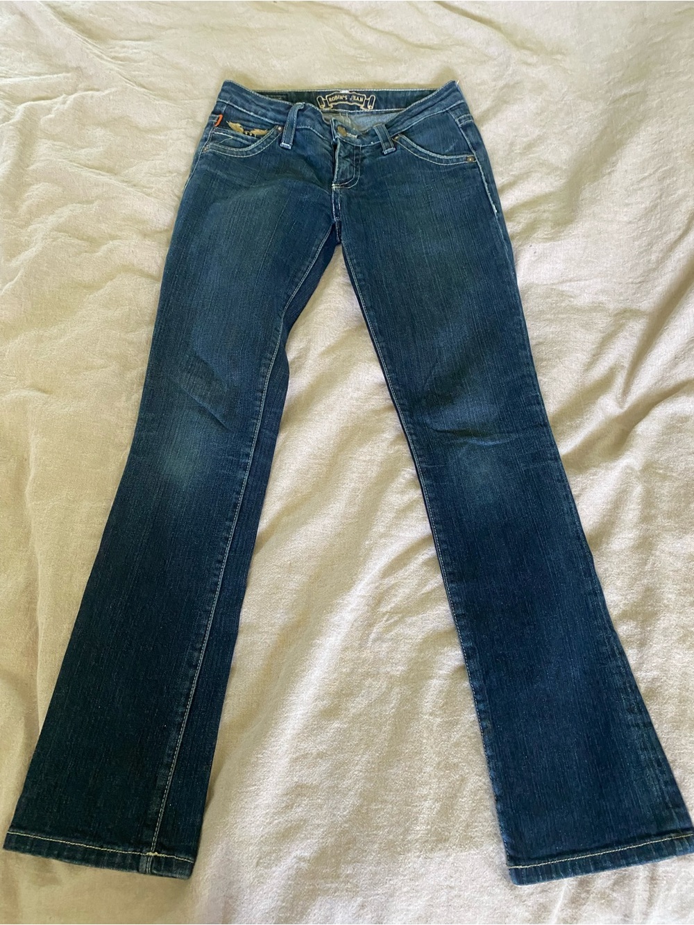 Robin's Jean Dark Blue Flare Jeans